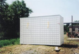 Rectangular septic tank