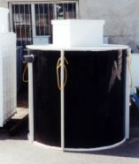 Cylindrical septic tank