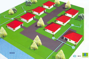 External scheme of system of wastewater treatment